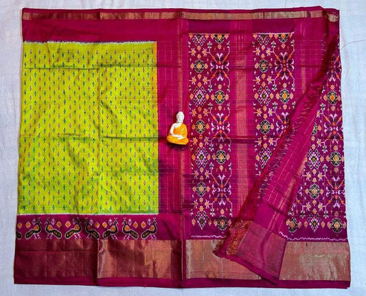 Twill Ikkat Designer And Dolla Silk Sarees